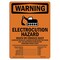 Signmission Safety Sign, OSHA WARNING, 10" Height, Electrocution Hazard, Portrait, D-V-13141 OS-WS-D-710-V-13141 - alternate 1